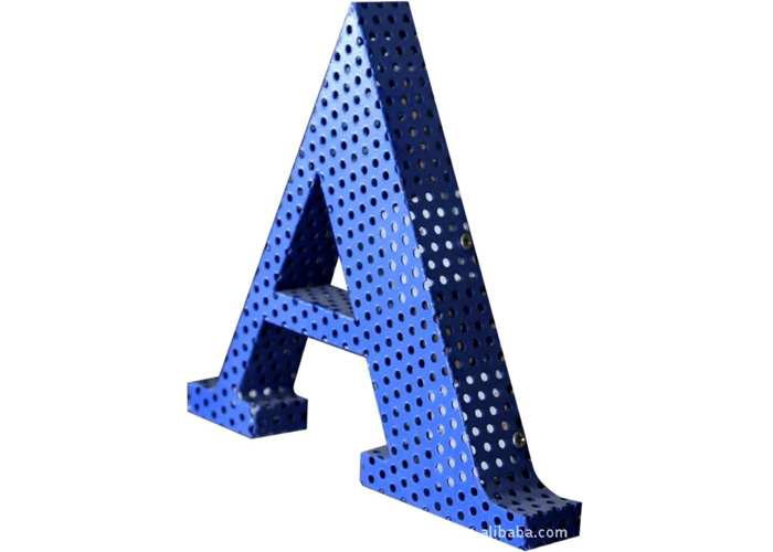 Stoving varnish Welding Punching letter sign