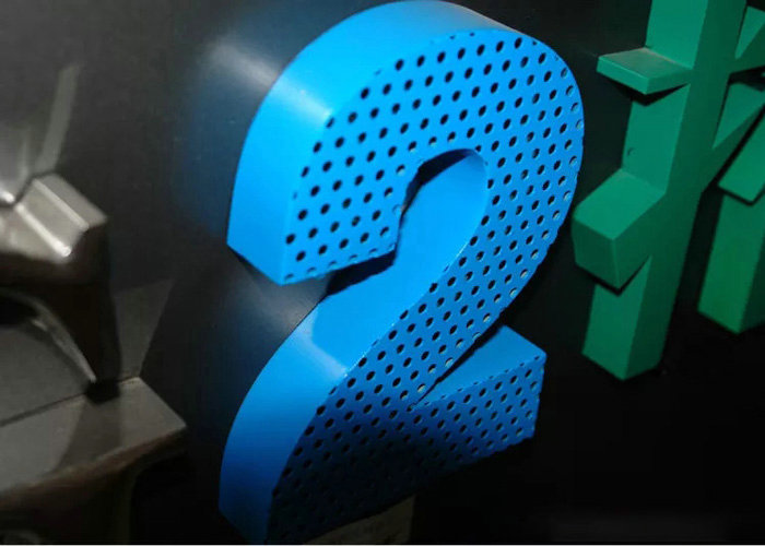 Laser cutting stoving varnish Punching letter sign
