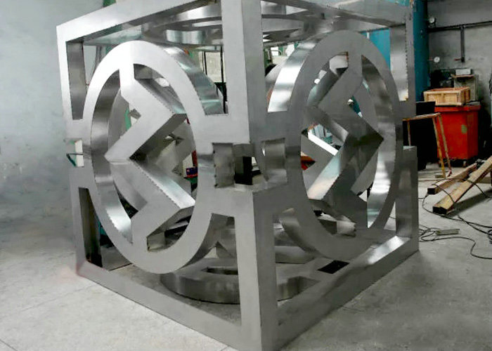 large stainless steel abstract plating 3d wall art sculpture Metal Model