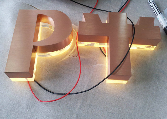 Acrylic laser cut backlit crystal letters