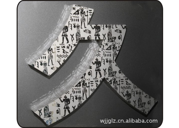 Acrylic welding UV Color letter Sign
