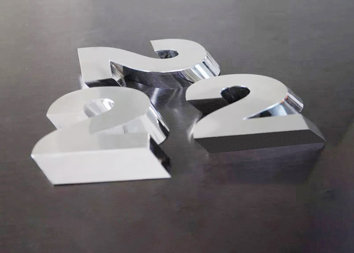 Stainless steel Laser cutting Sideling stereo letter