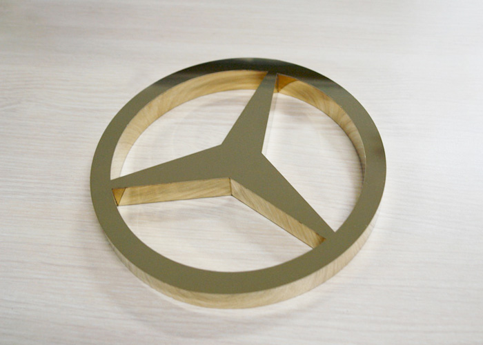 Exporte Stainless steel welding car logo Series