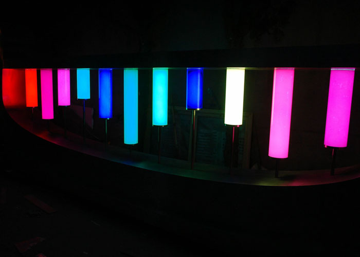 Stainless steel burnishing Special sculpt Glowing sign