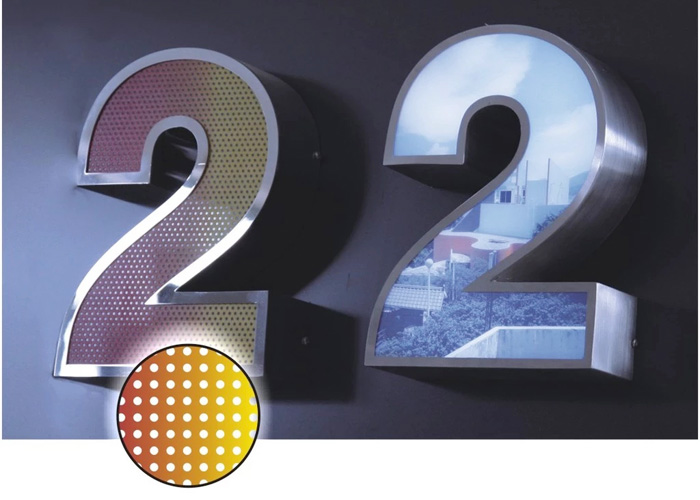 Stainless steel Color letter