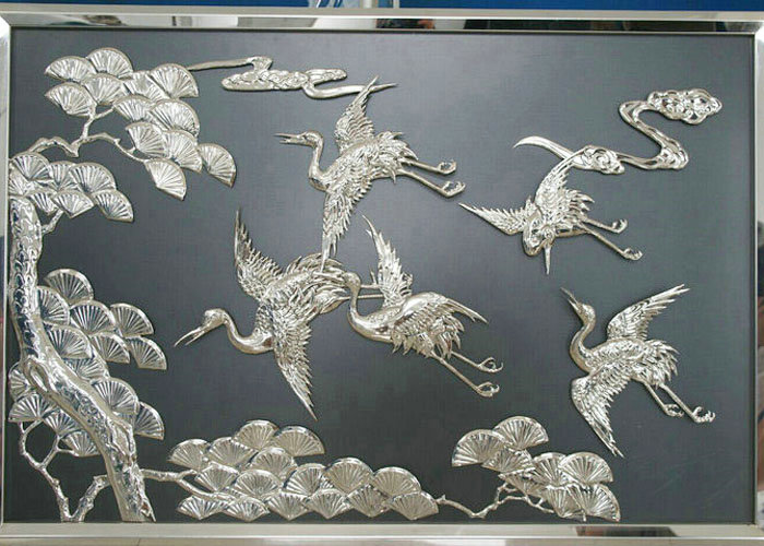 Direct sale wall art vintage brass flower relief sculpture for home decoration