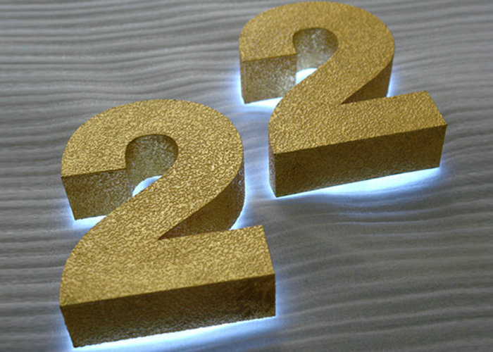 Modern high quality welding backlit letters
