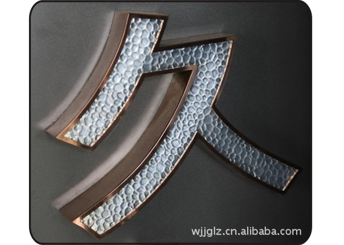 Laser cutting UV welding Color letter Sign