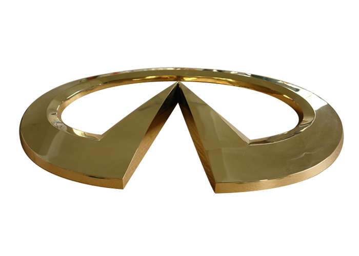 Metal stainless steel car logo