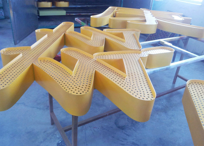 Export Stainless steel stoving varnish Punching letter sign