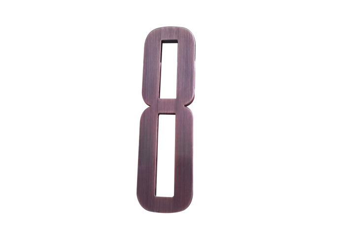 Retail store decoration 3D Archaize Stainless Steel Letter and numbers