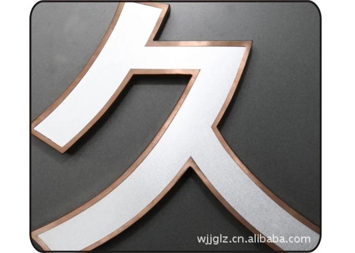 Stainless steel burnishing UV Color letter Sign