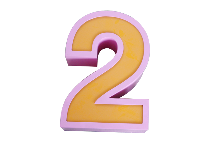 High quality 3d resin digital sign