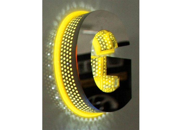 Export stainless steel assembly welding side punching luminous letters