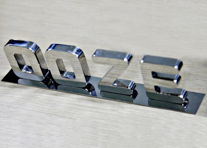 Laser cutting electroplating Plane letter