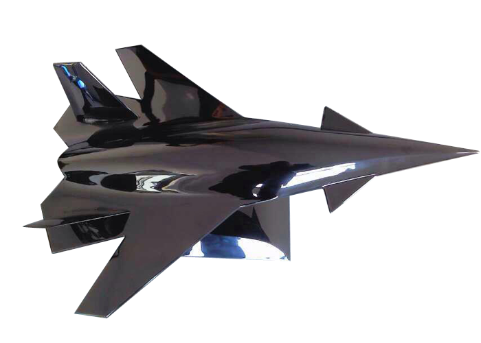 Metal galvanized airplane sculpture handmade art custom logo