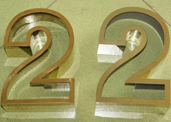 Galvanized stainless steel 3D channel letter