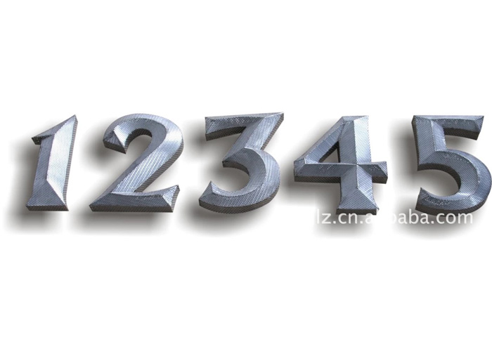 Laser cutting punching Punching letter sign