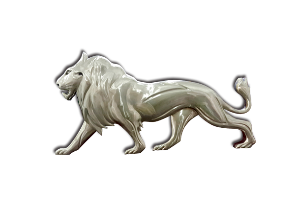 Export customized metal stainless steel lion carving animal shape