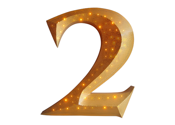 3d punching led luminous module painted luminous letter sign