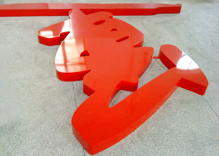 Laser cutting stainless steel Stoving Varnish Letter Signs